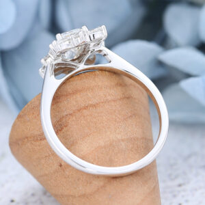 AMANDAFINEJEWELRY Emerald Cut Moissanite White Gold Engagement Ring (3)