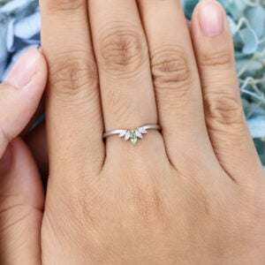 AMANDAFINEJEWELRY Marquise Cut Peridot White Gold Wedding Band (6)