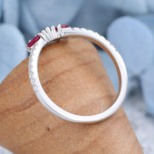 AMANDAFINEJEWELRY Marquise Cut Ruby White Gold Wedding Band (10)