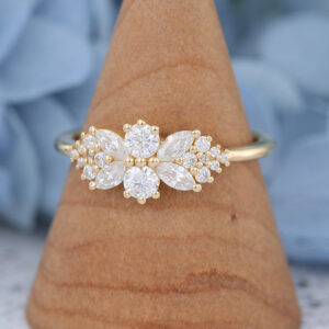 AMANDAFINEJEWELRY Moissanite Gold Engagement Ring (2)