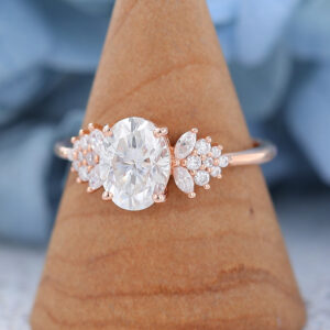 AMANDAFINEJEWELRY Moissanite Rose Gold Engagement Ring (1)