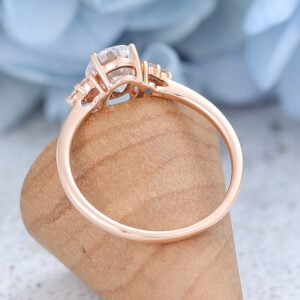 AMANDAFINEJEWELRY Moissanite Rose Gold Engagement Ring (2)