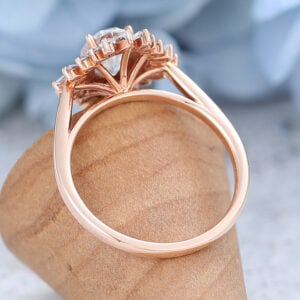AMANDAFINEJEWELRY Moissanite Rose Gold Engagement Ring (2)