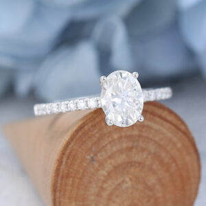 AMANDAFINEJEWELRY Moissanite Rose Gold Engagement Ring (2)