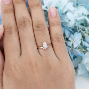 AMANDAFINEJEWELRY Moissanite Rose Gold Engagement Ring (2)