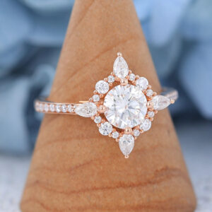 AMANDAFINEJEWELRY Moissanite Rose Gold Engagement Ring (3)