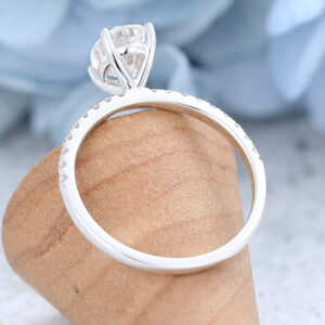 AMANDAFINEJEWELRY Moissanite Rose Gold Engagement Ring (3)