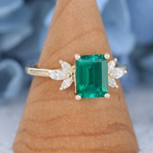 AMANDAFINEJEWELRY Moissanite Rose Gold Engagement Ring (4)
