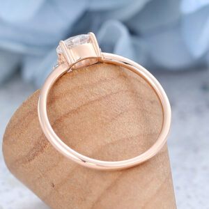 AMANDAFINEJEWELRY Moissanite Rose Gold Engagement Ring (6)