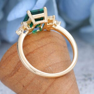 AMANDAFINEJEWELRY Moissanite Rose Gold Engagement Ring (6)