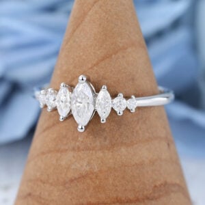 AMANDAFINEJEWELRY Moissanite White Gold Engagement Ring (2)