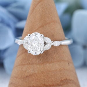 AMANDAFINEJEWELRY Moissanite White Gold Engagement Ring (3)
