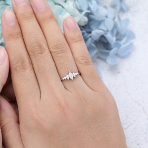 AMANDAFINEJEWELRY Moissanite White Gold Engagement Ring (6)
