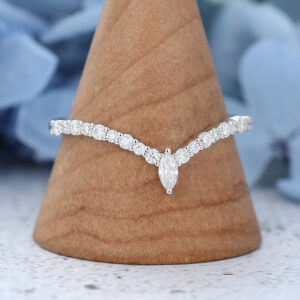 AMANDAFINEJEWELRY Moissanite White Gold Wedding Band (3)