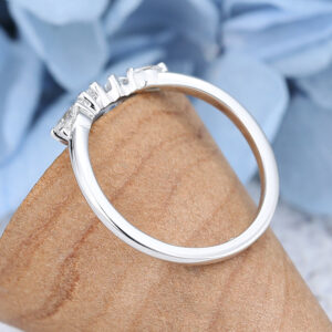 AMANDAFINEJEWELRY Moissanite White Gold Wedding Band (5)