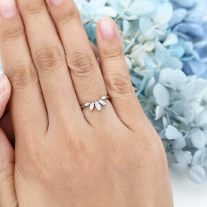 AMANDAFINEJEWELRY Moissanite White Gold Wedding Band (6)