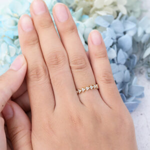 AMANDAFINEJEWELRY Moissanite Yellow Gold Wedding Band (5)
