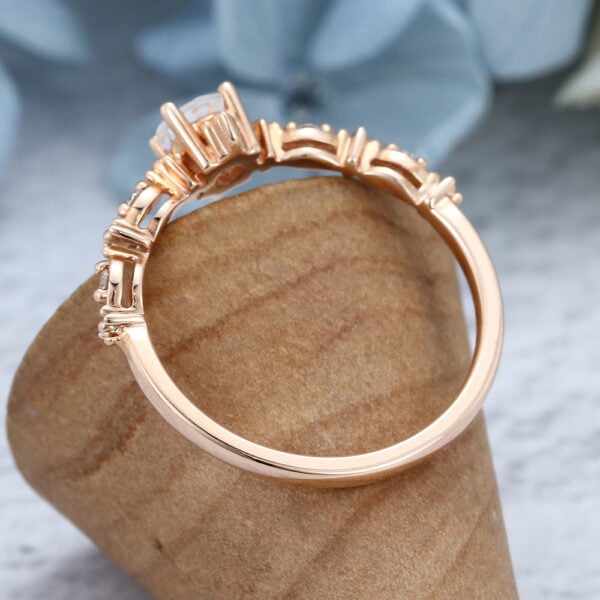 AMANDAFINEJEWELRY Moonstone Round Cut Rose Gold Engagement Ring (5)