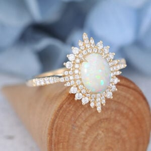 AMANDAFINEJEWELRY Opal Gold Halo Engagement Ring (2)