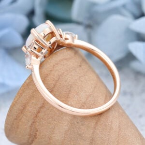 AMANDAFINEJEWELRY Opal Oval Cut Rose Gold Engagement Ring (6)