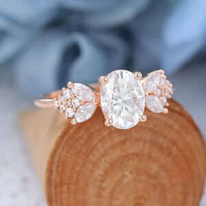 AMANDAFINEJEWELRY Rose Gold Moissanite Engagement Ring (1)