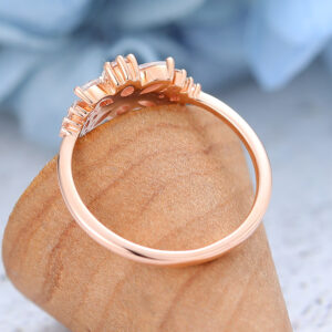 AMANDAFINEJEWELRY Rose Gold Moissanite Engagement Ring (5)