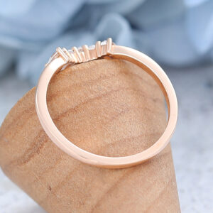 AMANDAFINEJEWELRY Rose Gold Moissanite Wedding Band (5)