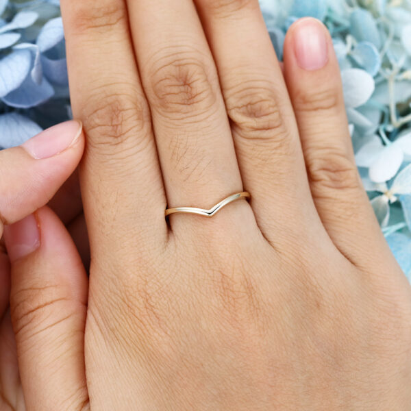 AMANDAFINEJEWELRY Yellow Gold Wedding Band