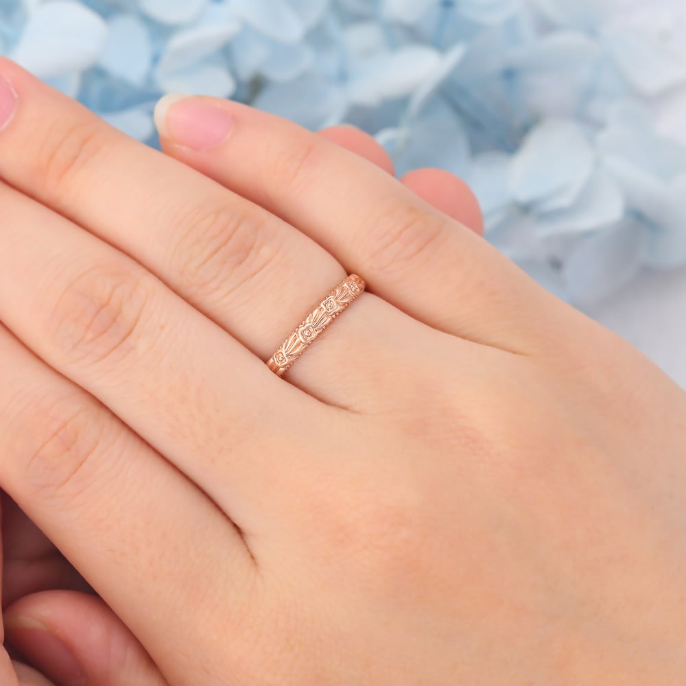 Matte Finish Vintage Wedding Band Solid Ring Matching Stacking (5) Matte Finish Vintage Wedding Band Solid Ring Matching Stacking (5)