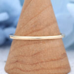 Vintage Wedding Band 14K Solid Gold Ring Gold Yellow Gold Wedding Band Women Chevron Ring Simple Delicate Ring Matching Stacking Bridal Band Promise Gift