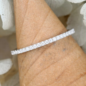 White Gold Full Eternity Moissanite Wedding Band3