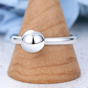 AMANDAFINEJEWELRY Solid Gold White Gold Engagement Ring -2