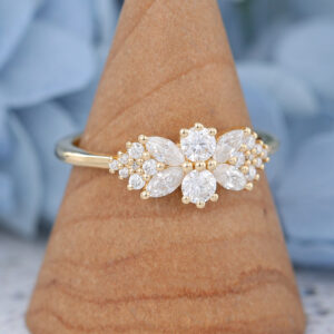 Amandafinejewelry yellow gold marquise cut moissanite engagenment ring-3