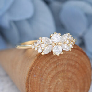 Amandafinejewelry yellow gold marquise cut moissanite engagenment ring-4