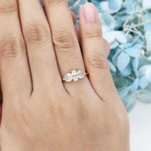 Amandafinejewelry yellow gold marquise cut moissanite engagenment ring-6