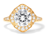 Vintage Halo Engagement Ring