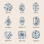 different cuts of moissanite