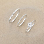 moissanite engagement ring