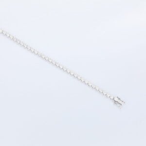 Glamorous Round Cut Lab Diamond Tennis Bracelet White Gold