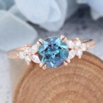 Nature inspired engagement rings