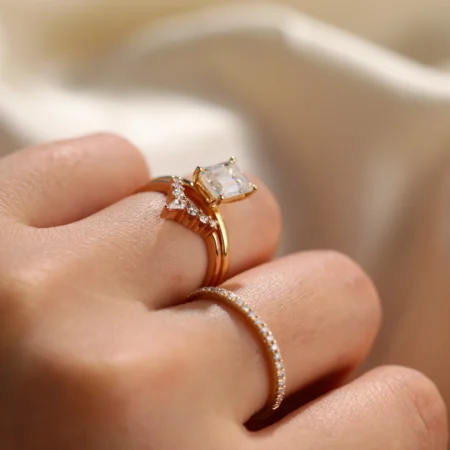 Christmas gift Average Women and Men Ring Size where does the engagement ring go Wedding Ring Sets curved wedding band