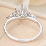 Does White Gold Tarnish Oval Cut Lab Grown Diamond Cluster Engagement Ring Timeless Bridal Ring