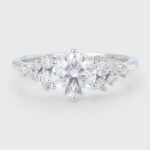 Round Cut Lab Grown Diamond Engagement Ring Sophisticated Charm Bridal Ring