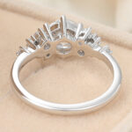 Round Cut Lab Grown Diamond Engagement Ring Sophisticated Charm Bridal Ring
