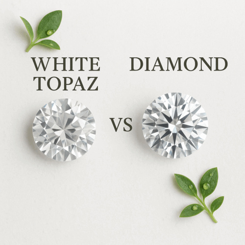 White Topaz vs Diamond