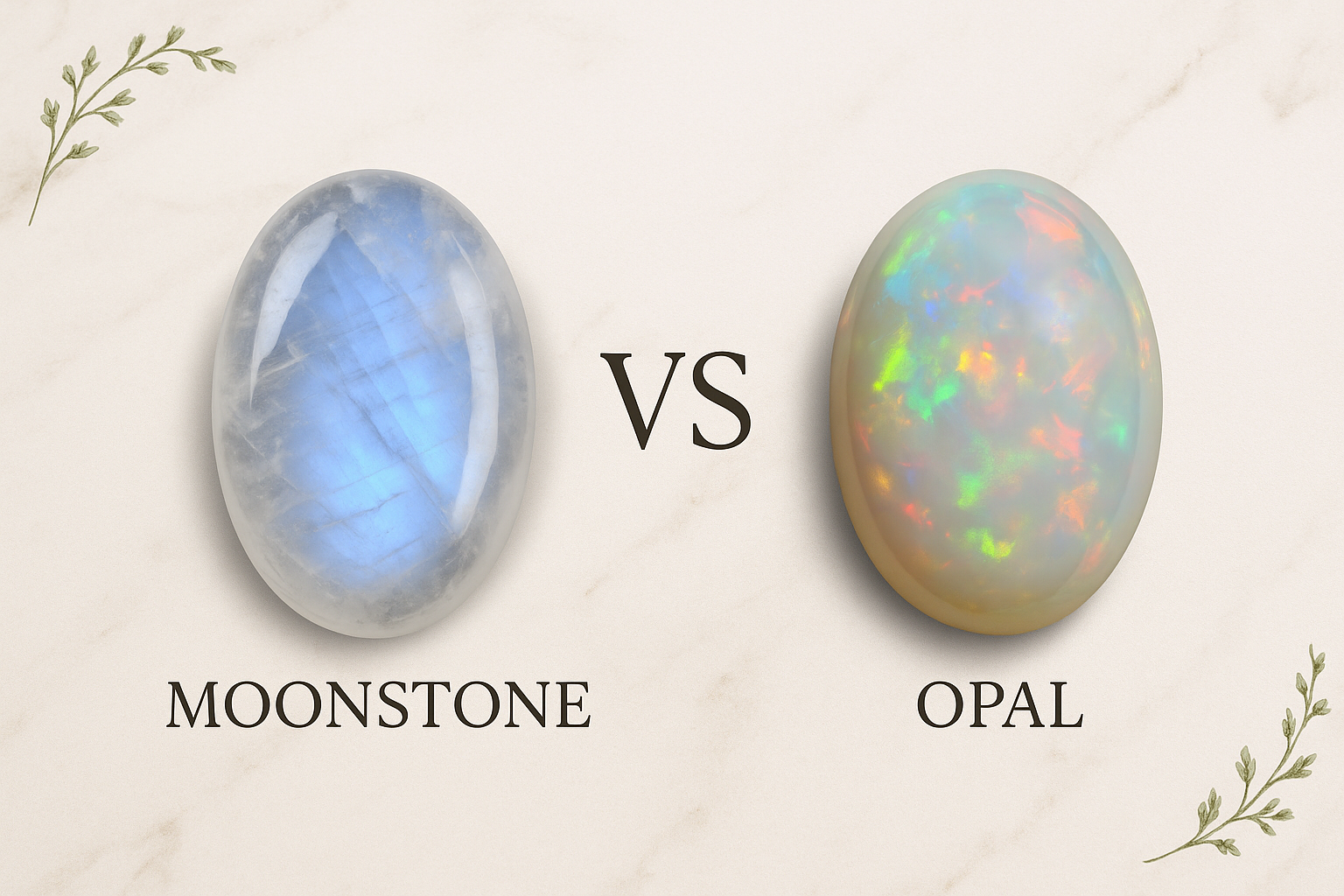 Moonstone vs Opal