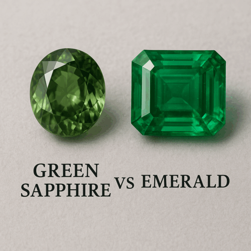Green Sapphire vs Emerald