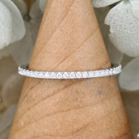 Does Moissanite Tarnish Full Eternity Diamond Wedding Band Vintage White Gold Wedding Band Simple Unique Thin Dainty Stacking Matching Promise Bridal Dainty Band