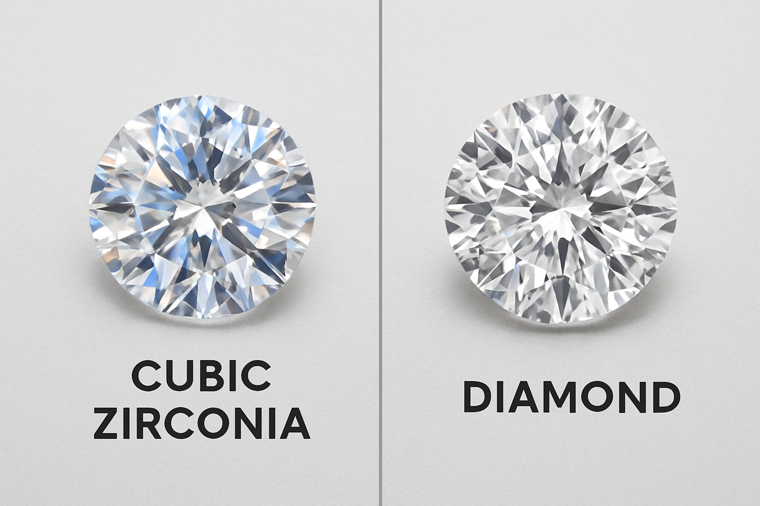 Cubic Zirconia vs Diamond