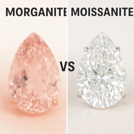 Morganite vs Moissanite